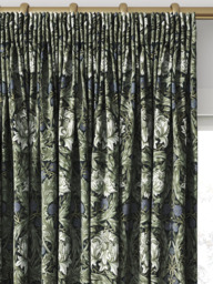 William Morris At Home African Marigold Velvet Made to Measure Curtains or Roman Blind, Cornflower - thumbnail 2