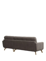John Lewis Barbican RHF Chaise Leather Sofa, Light Leg - thumbnail 4