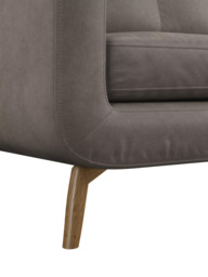 John Lewis Barbican RHF Chaise Leather Sofa, Light Leg - thumbnail 6