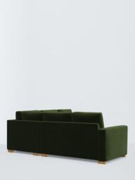 John Lewis Oliver II 5 Seater Corner Sofa, Light Leg, Plush Velvet Green - thumbnail 4
