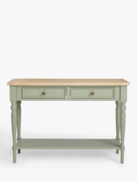 John Lewis Foxmoor Console Table, FSC-Certified, Oak & Sage Green - thumbnail 2
