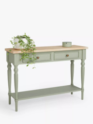 John Lewis Foxmoor Console Table, FSC-Certified, Oak & Sage Green - thumbnail 4