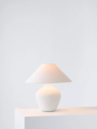 John Lewis Paper Mâché Table Lamp with Tapered Shade