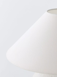 John Lewis Paper Mâché Table Lamp with Tapered Shade - thumbnail 3