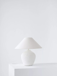 John Lewis Paper Mâché Table Lamp with Tapered Shade - thumbnail 2
