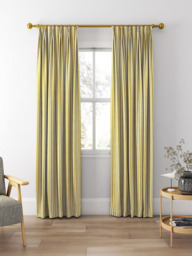 Clarke & Clarke Belgravia Made to Measure Curtains or Roman Blind, Ochre/Charcoal - thumbnail 5