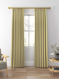 Clarke & Clarke Belgravia Made to Measure Curtains or Roman Blind, Ochre/Charcoal - thumbnail 3