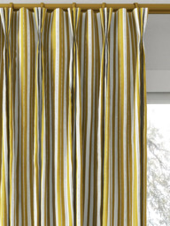 Clarke & Clarke Belgravia Made to Measure Curtains or Roman Blind, Ochre/Charcoal - thumbnail 6