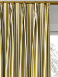 Clarke & Clarke Belgravia Made to Measure Curtains or Roman Blind, Ochre/Charcoal - thumbnail 4