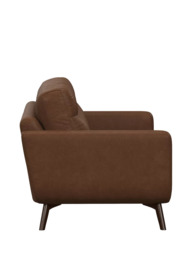 John Lewis Barbican Large 3 Seater Leather Sofa, Dark Leg - thumbnail 3