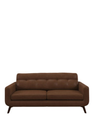 John Lewis Barbican Large 3 Seater Leather Sofa, Dark Leg - thumbnail 5
