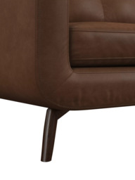 John Lewis Barbican Large 3 Seater Leather Sofa, Dark Leg - thumbnail 6