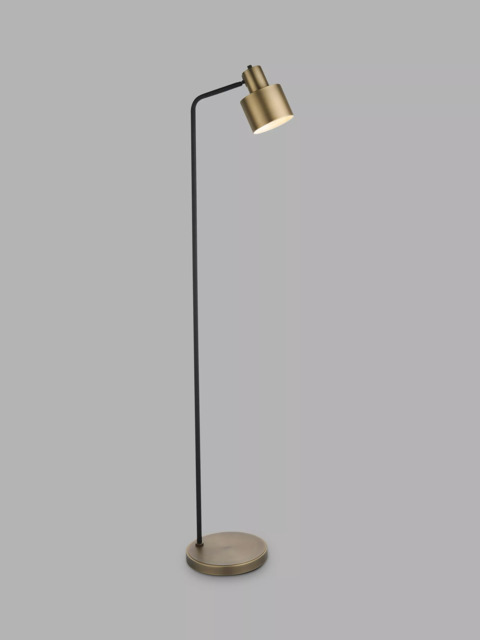 Bay Lighting Giles Floor Lamp, Antique Brass/Black - image 1