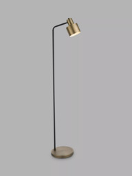 Bay Lighting Giles Floor Lamp, Antique Brass/Black - thumbnail 1