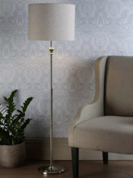 Laura Ashley Highgrove Floor Lamp, Polished Nickel - thumbnail 2