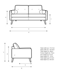 G Plan Vintage The Sixty Five Medium 2 Seater Leather Sofa - thumbnail 2