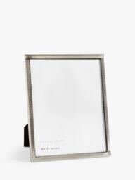 Pottery Barn Maeve Textured Metal Photo Frame, Silver
