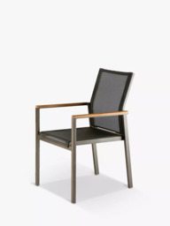 Barlow Tyrie Aura 6-Seater Teak Wood Garden Dining Table & Chairs Set, Charcoal/Natural - thumbnail 4
