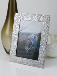 Lancaster and Gibbings Goodleigh Floral Photo Frame, Pewter - thumbnail 2