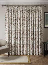 John Lewis Penelope Floral Weave Pair Lined Pencil Pleat Curtains, Multi - thumbnail 4