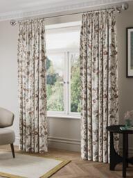 John Lewis Penelope Floral Weave Pair Lined Pencil Pleat Curtains, Multi - thumbnail 3
