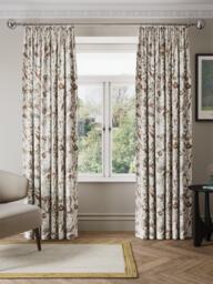 John Lewis Penelope Floral Weave Pair Lined Pencil Pleat Curtains, Multi - thumbnail 2