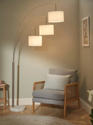 John Lewis Angus 3 Arm Arched Floor Lamp - thumbnail 3