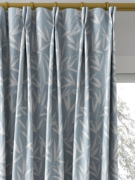 Laura Ashley Willow Leaf Chenille Made to Measure Curtains or Roman Blind, Pale Seaspray - thumbnail 4
