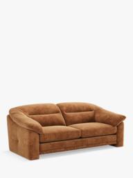 At the Helm Alba Large 3 Seater Velvet Sofa - thumbnail 1