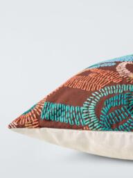 Harlequin Ania Abstract Cushion, Burgundy - thumbnail 4