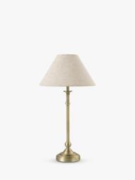 Laura Ashley Ludchurch Table Lamp, Matt Antique Brass - thumbnail 3