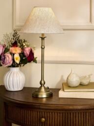 Laura Ashley Ludchurch Table Lamp, Matt Antique Brass - thumbnail 2