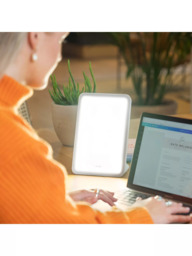 Lumie Mini Compact Bright Light Therapy Lamp, White - thumbnail 5