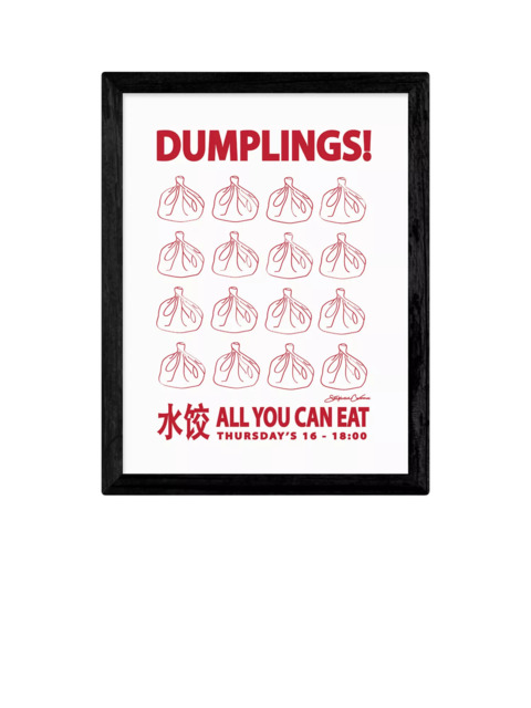 EAST END PRINTS Stephie Cardona 'Dumplings' Framed Print - image 1
