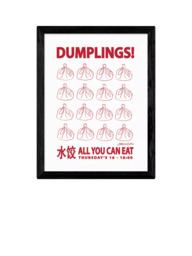EAST END PRINTS Stephie Cardona 'Dumplings' Framed Print