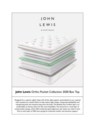 John Lewis Ortho Pocket Collection 3500 Box Top Pocket Spring Mattress, Medium Tension, Super King Size - thumbnail 4