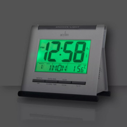Acctim Apex Smartlite® LCD Digital Alarm Clock, Silver - thumbnail 3