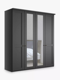 John Lewis Marlow 200cm Mirrored Hinged Wardrobe