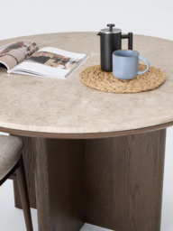 John Lewis Ritz Marble Dining Table, Brown - thumbnail 5