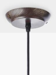 John Lewis Large Tristan Ribbed Glass Pendant Ceiling Light, Bronze - thumbnail 5