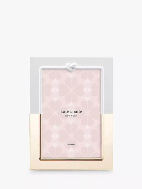 "kate spade new york With Love Photo Frame, 5 x 7"" (13 x 18cm), Gold/White"