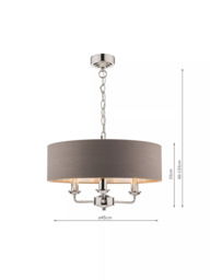 Laura Ashley Sorrento 3 Arm Ceiling Light - thumbnail 6