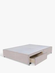 John Lewis Non-Sprung Upholstered 2 Drawer Divan Base, Double - thumbnail 2