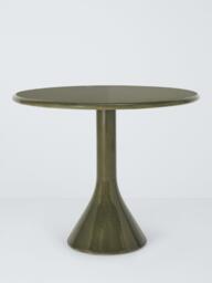 John Lewis Glaze Round Garden Dining Table, 90cm, Green