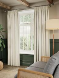 John Lewis Linen Look Pair Lined Pencil Pleat Curtains - thumbnail 5