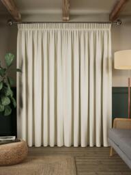 John Lewis Linen Look Pair Lined Pencil Pleat Curtains - thumbnail 4
