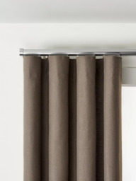 John Lewis Made to Order Select Curl Gliding Curtain Pole with Stud Finial, Wall Fix, Dia.30mm - thumbnail 5