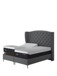 TEMPUR® Suffolk Slim Divan Adjustable Disc Upholstered Bed, Single - thumbnail 4