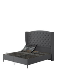TEMPUR® Suffolk Slim Divan Adjustable Disc Upholstered Bed, Single - thumbnail 3