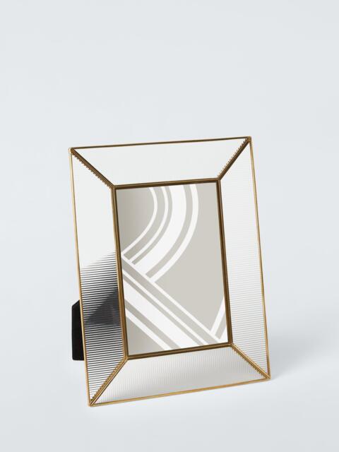 John Lewis Ribbed Glass Border Photo Frame, Gold - image 1